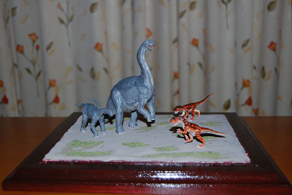 パタゴサウルスvsピアトニッキサウルス完成 小遣いいちまんえんdeダイナソー